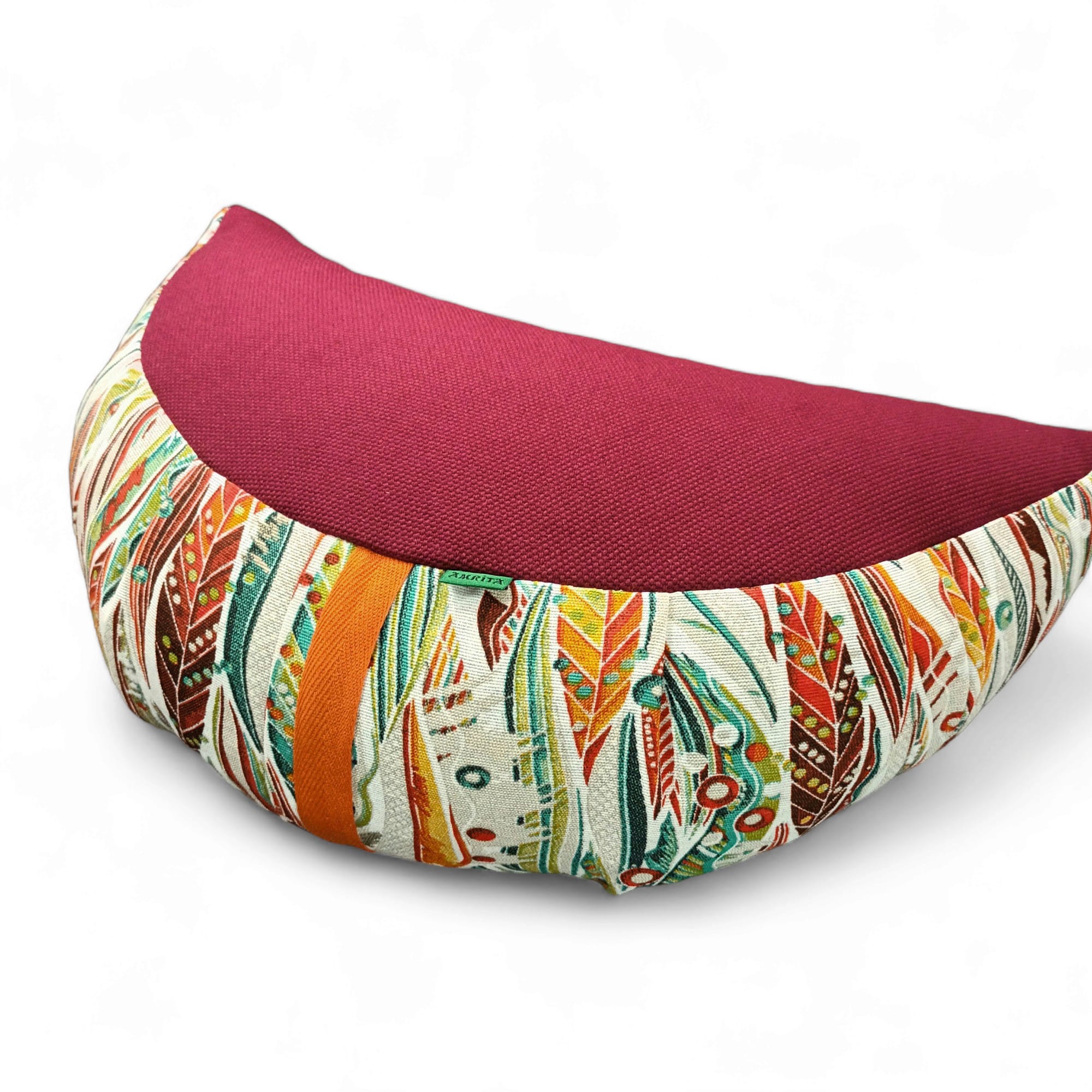 cojín de meditación medialuna