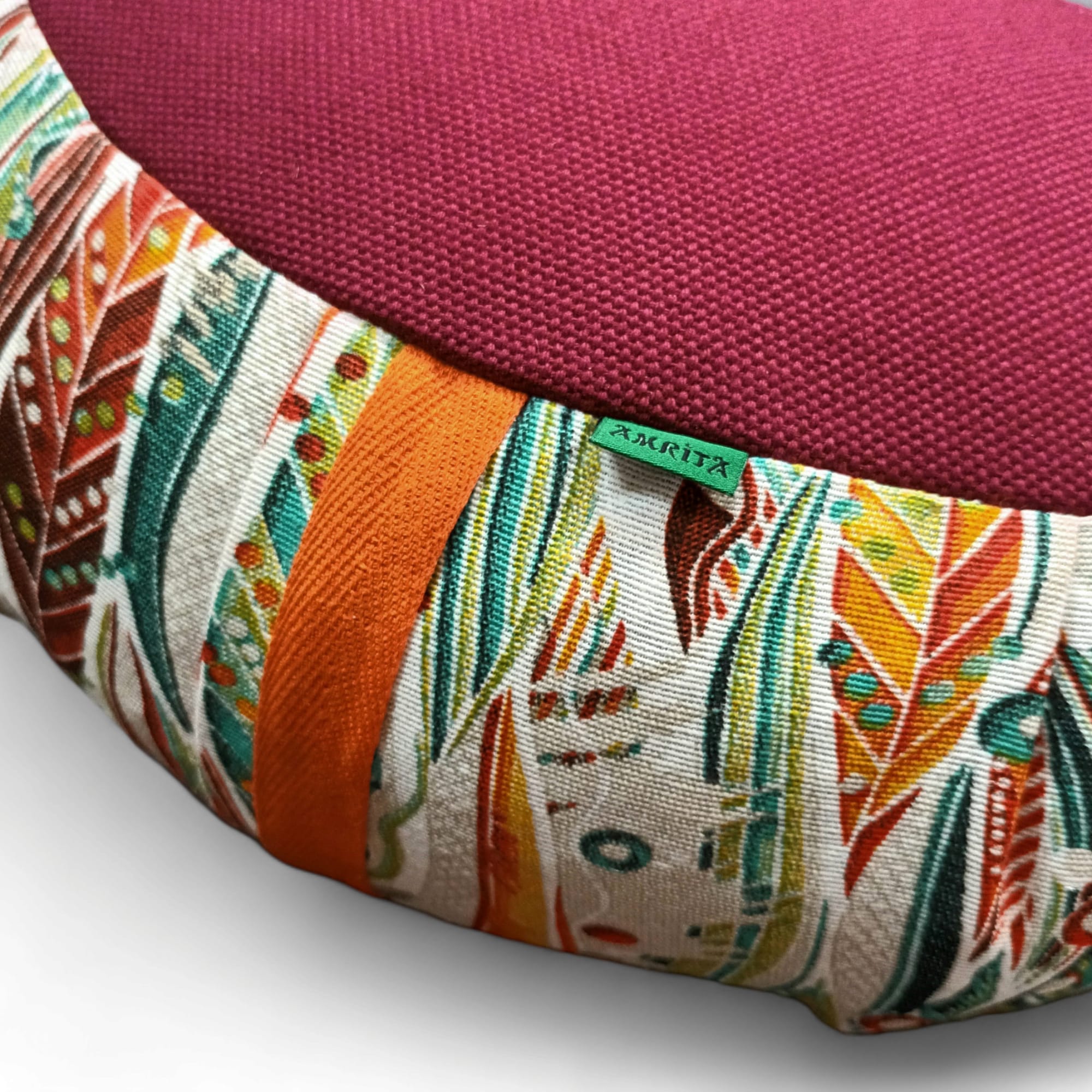 cojín de meditación medialuna