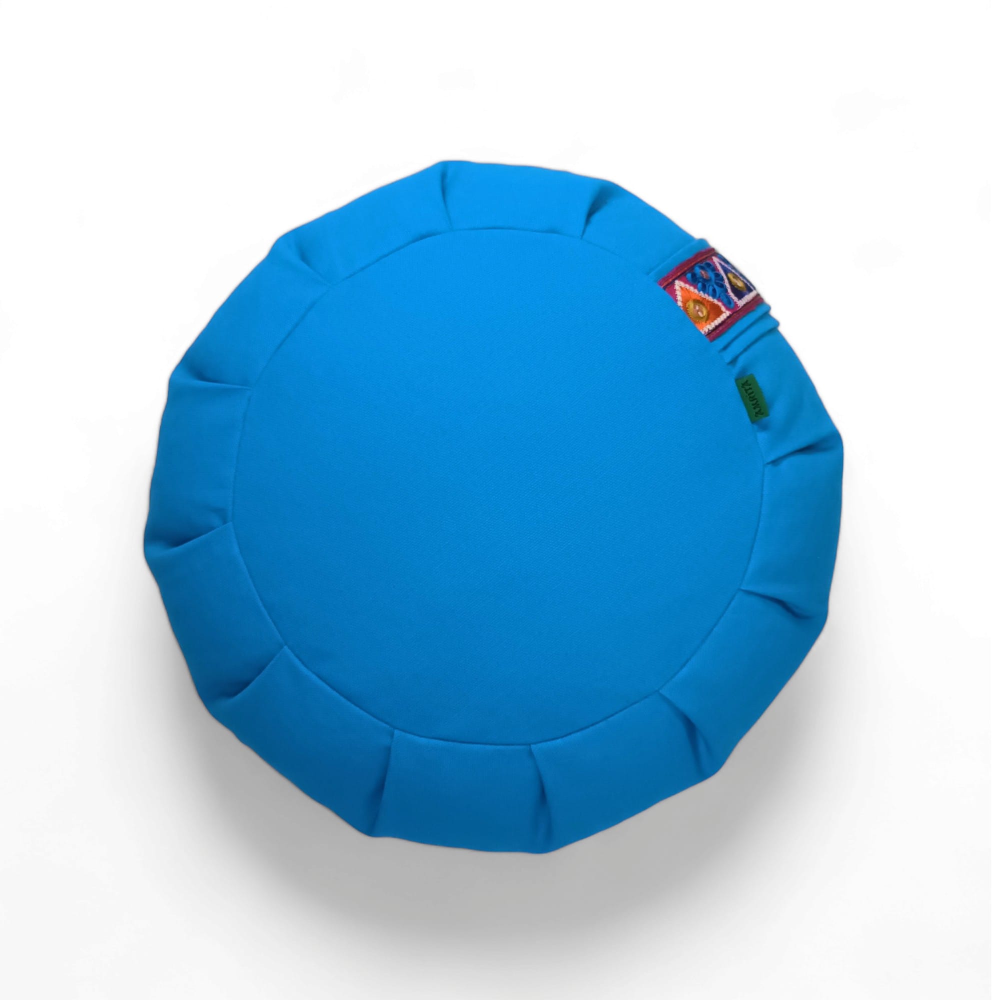 cojín meditación azul