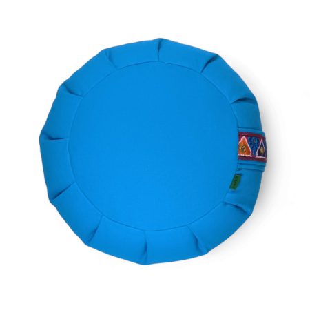 cojín meditación azul