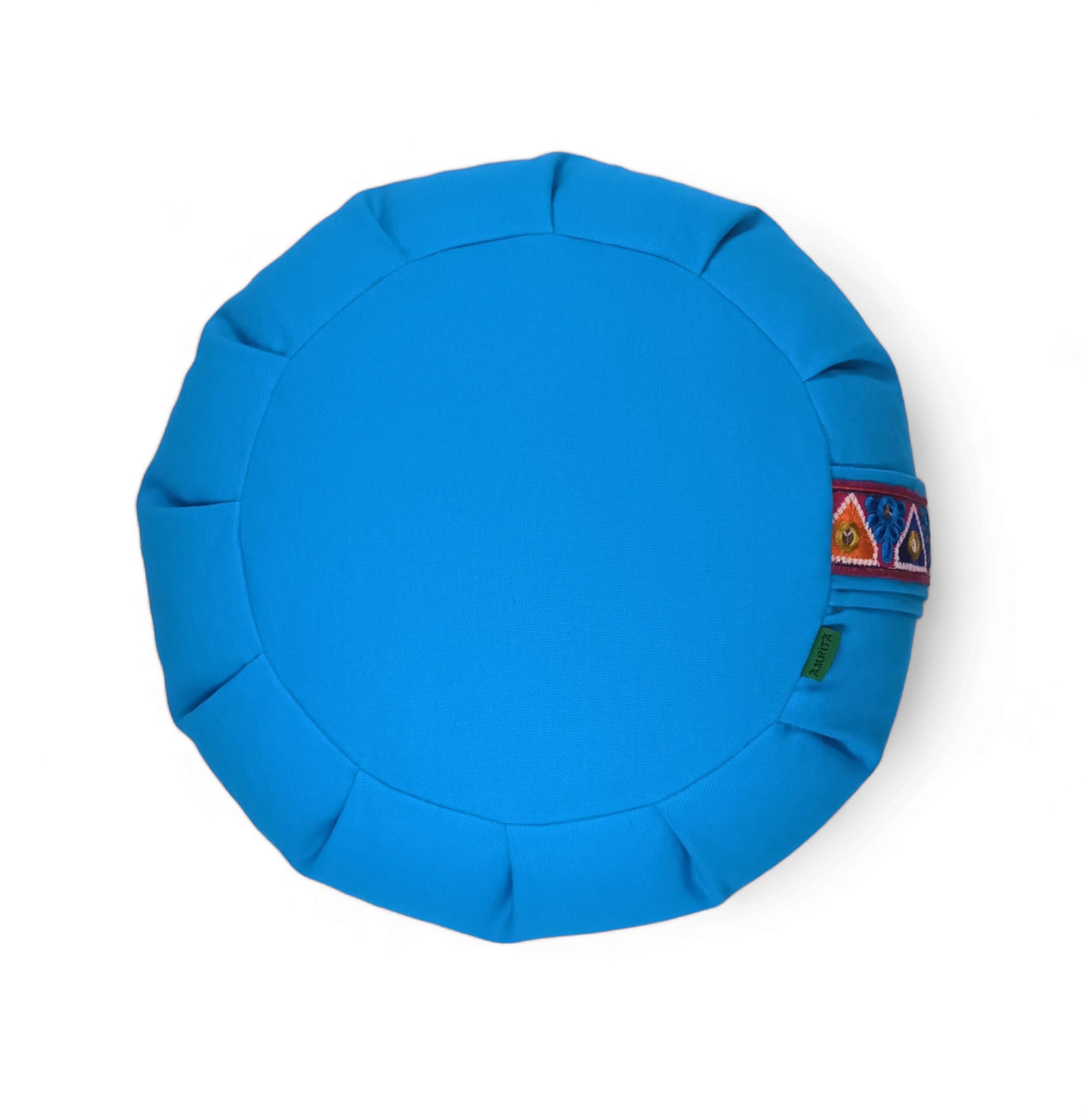 cojín meditación azul