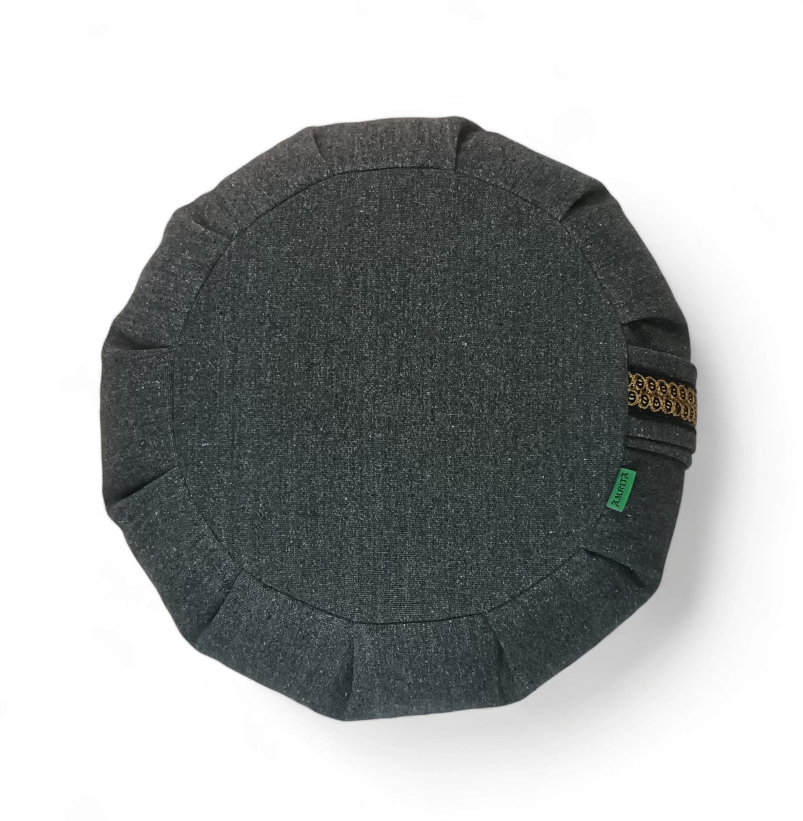 zafu meditación gris