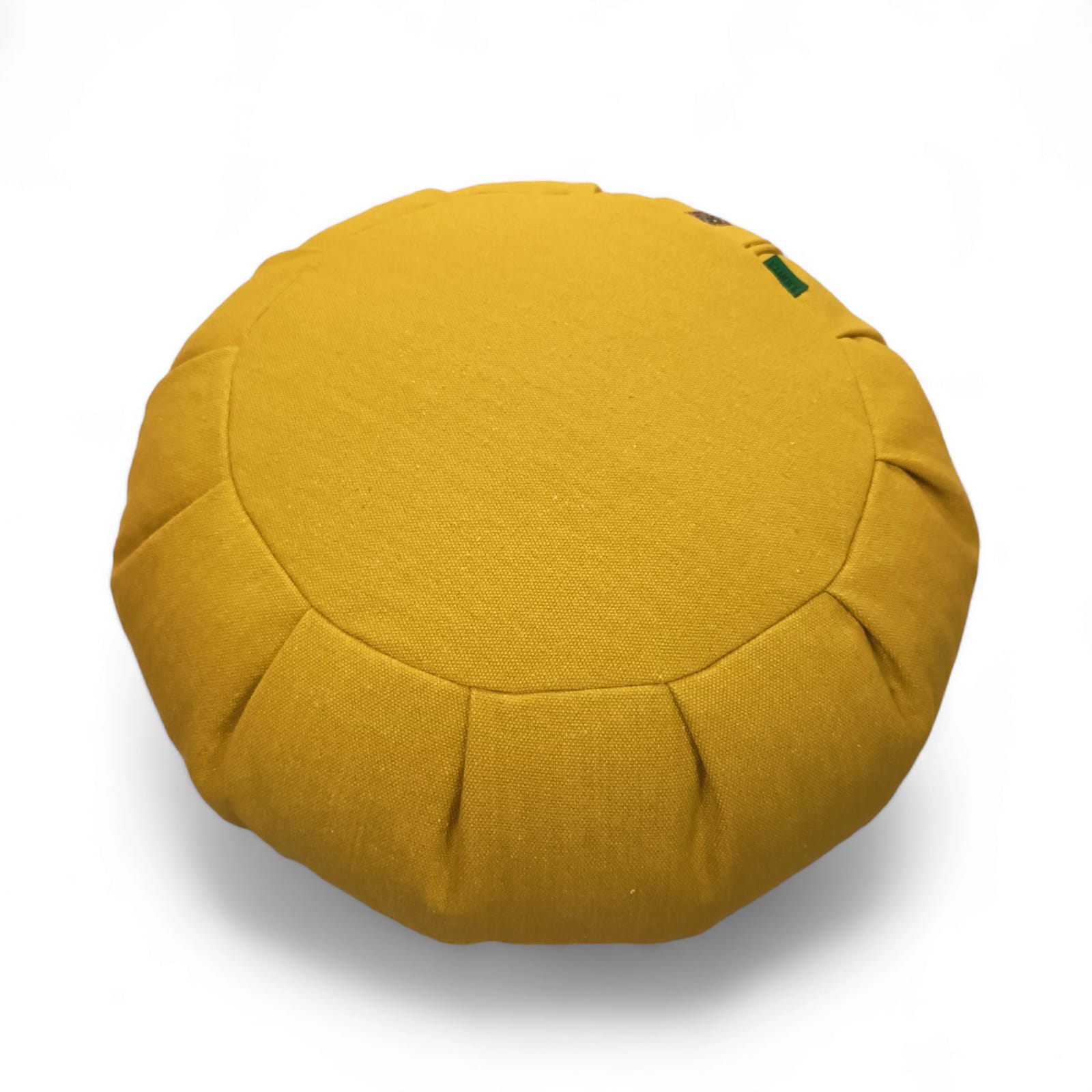 cojín meditación amarillo