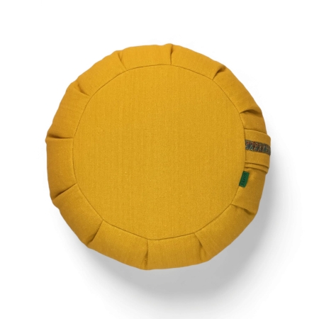 cojín meditación amarillo