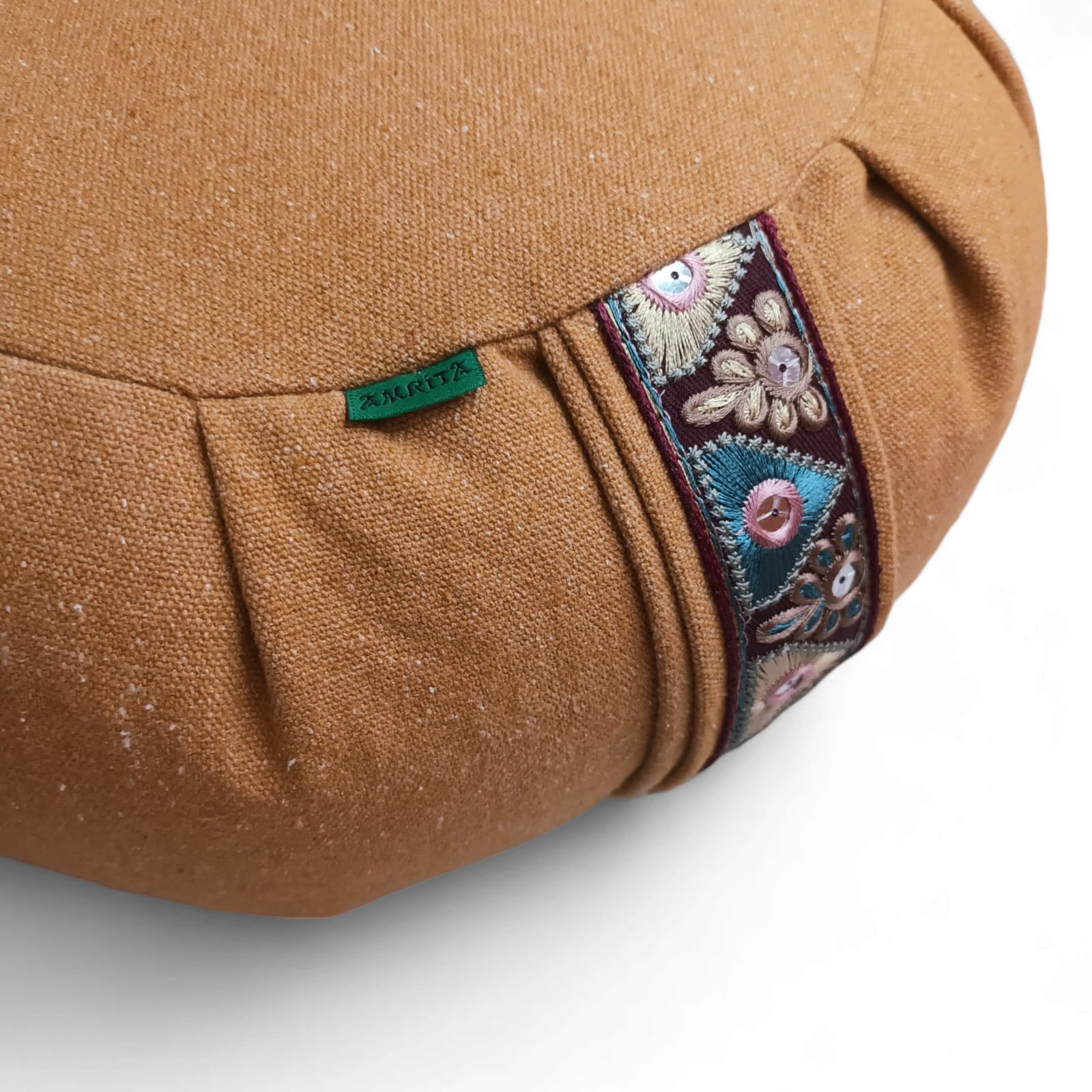 cojín meditación naranja