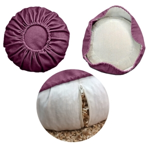 cojín meditación arbol de la vida granate