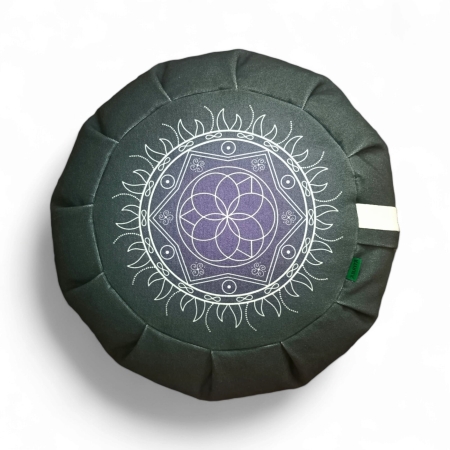 cojín de meditación geometría sagrada