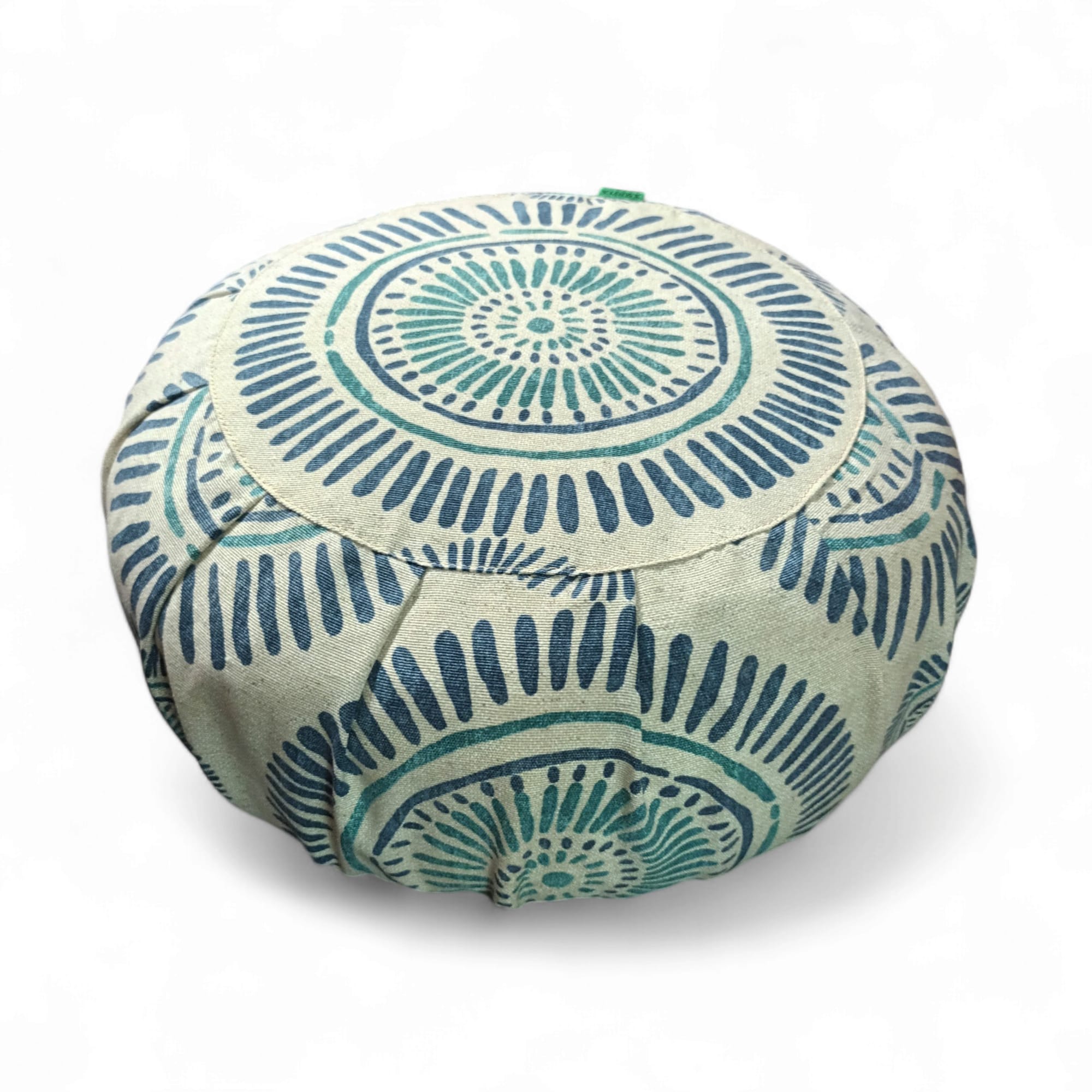 zafu meditación yoga zania azul