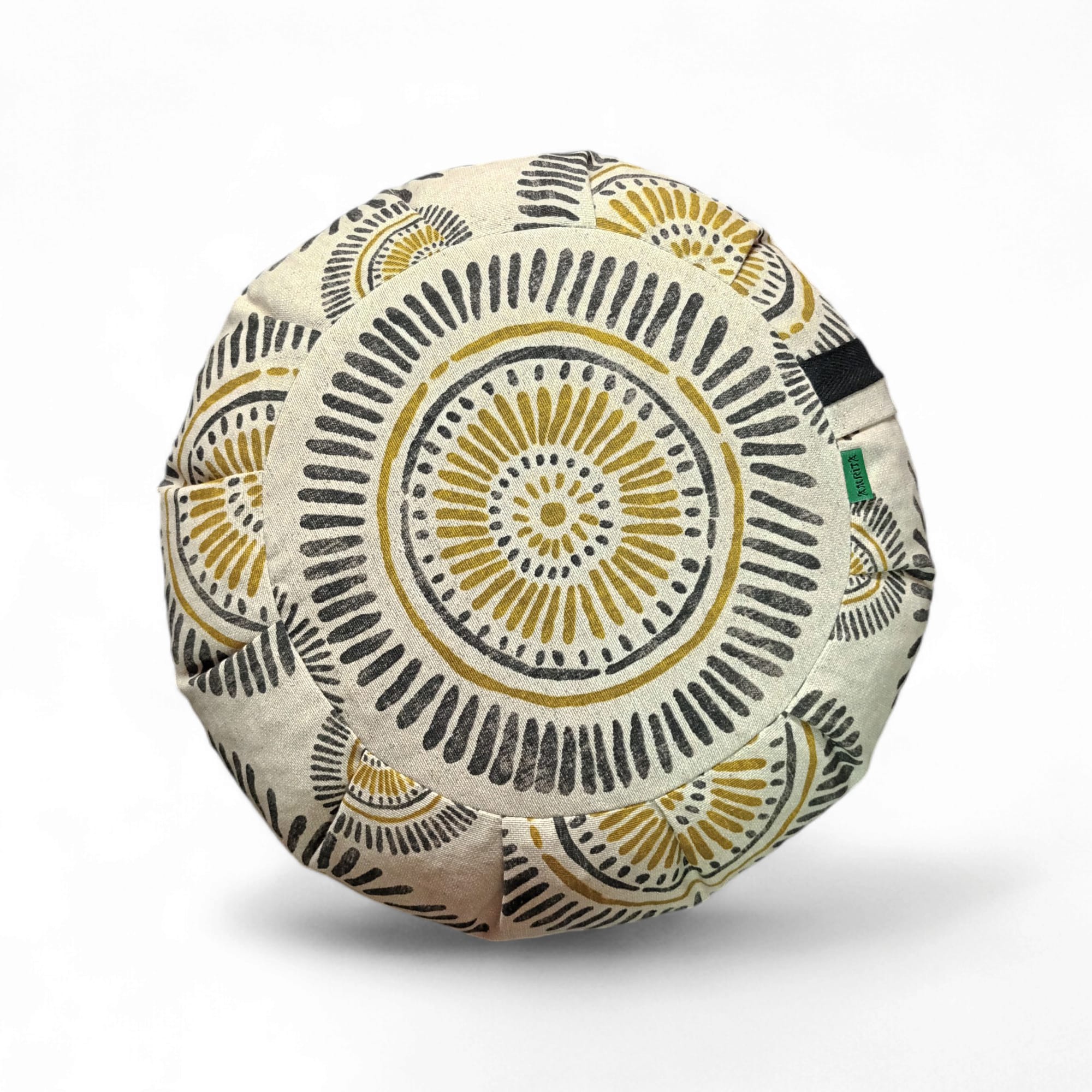 cojin meditacion yoga zania mostaza