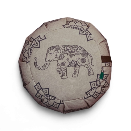 cojín meditación ganesh cacao