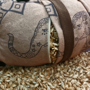 cojín meditación ganesh cacao