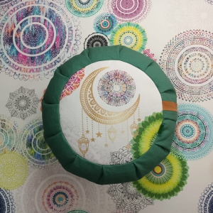 conjunto cojín y estera meditación