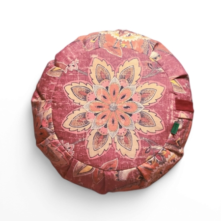 cojin para meditar terrracota