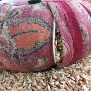 cojin zafu meditacion terracota